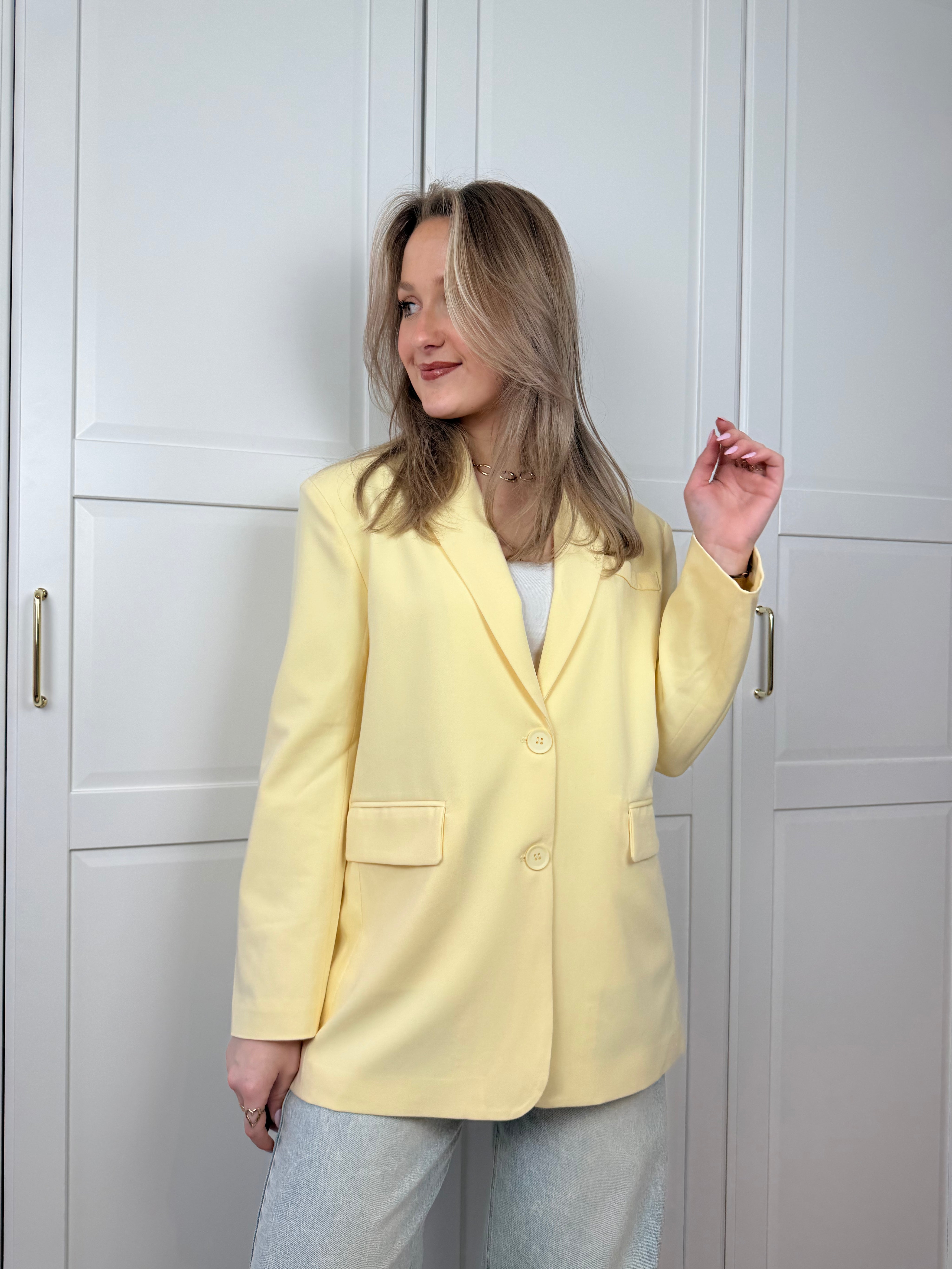 Split Blazer Michelle | Geel