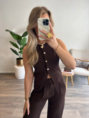 Gilet Lizzy | Choco