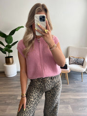 Zip Spencer Moon | Roze