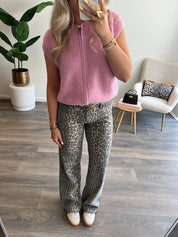Wide Leg Jeans Tall | Leopard