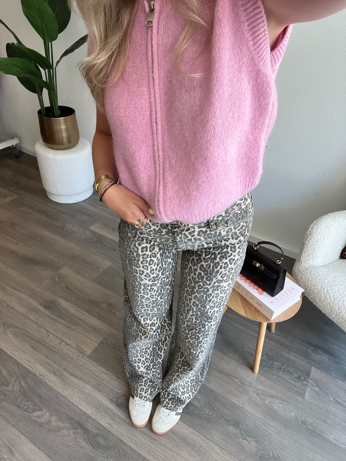 Wide Leg Jeans Tall | Leopard