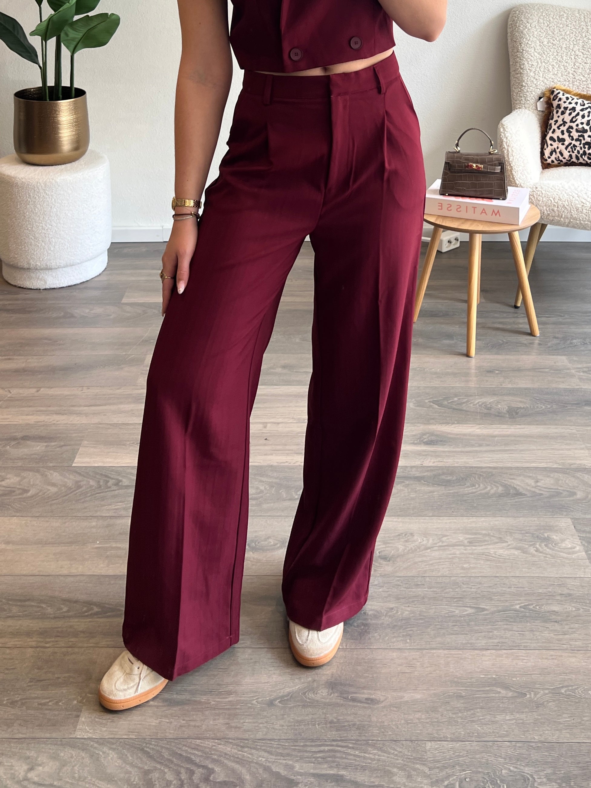 Pantalon Pleun | Bordeaux