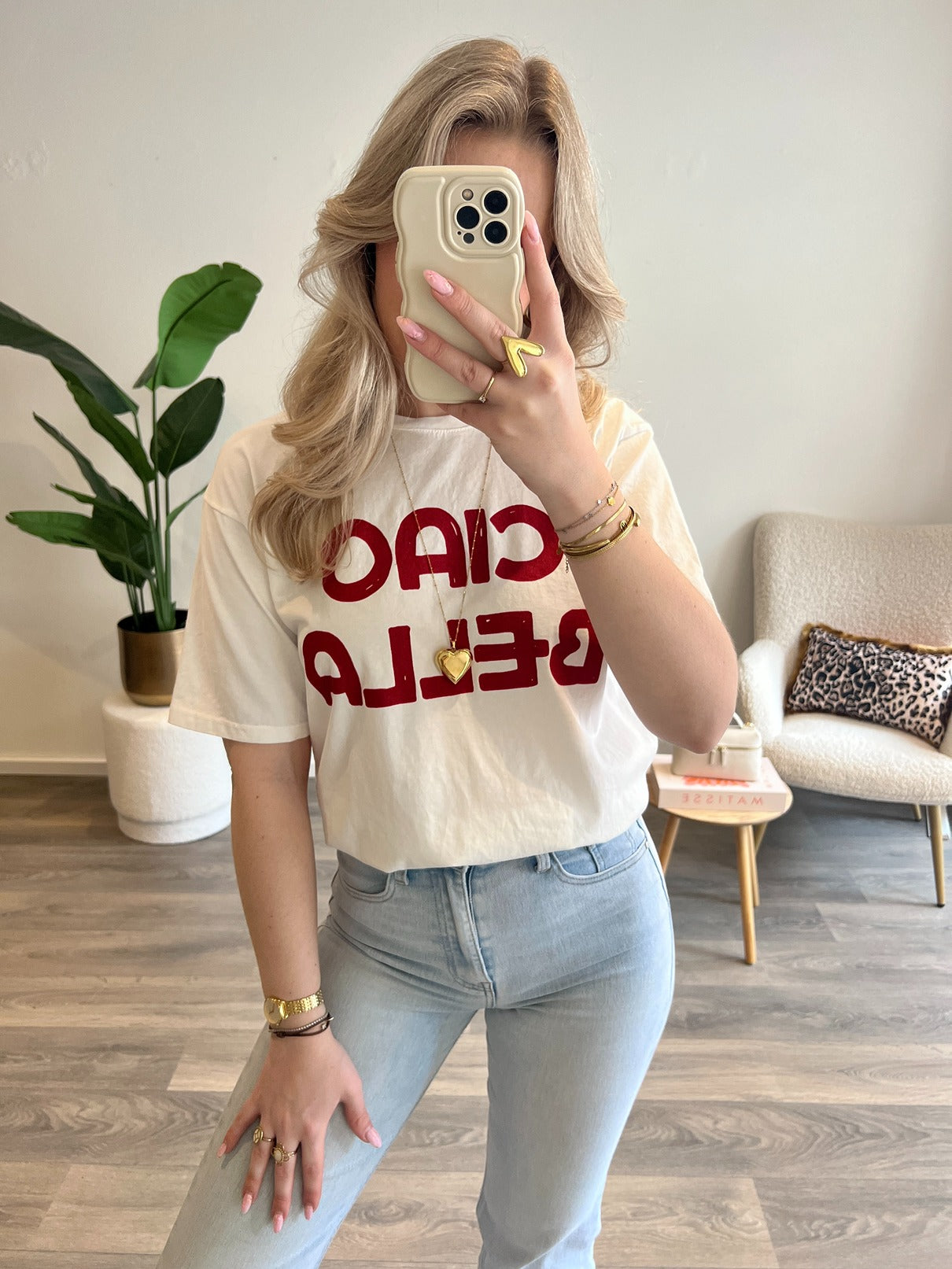 T-Shirt Ciao Bella | Wit