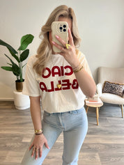 T-Shirt Ciao Bella | Wit