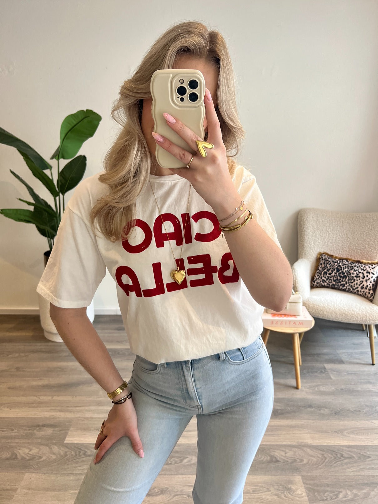 T-Shirt Ciao Bella | Wit