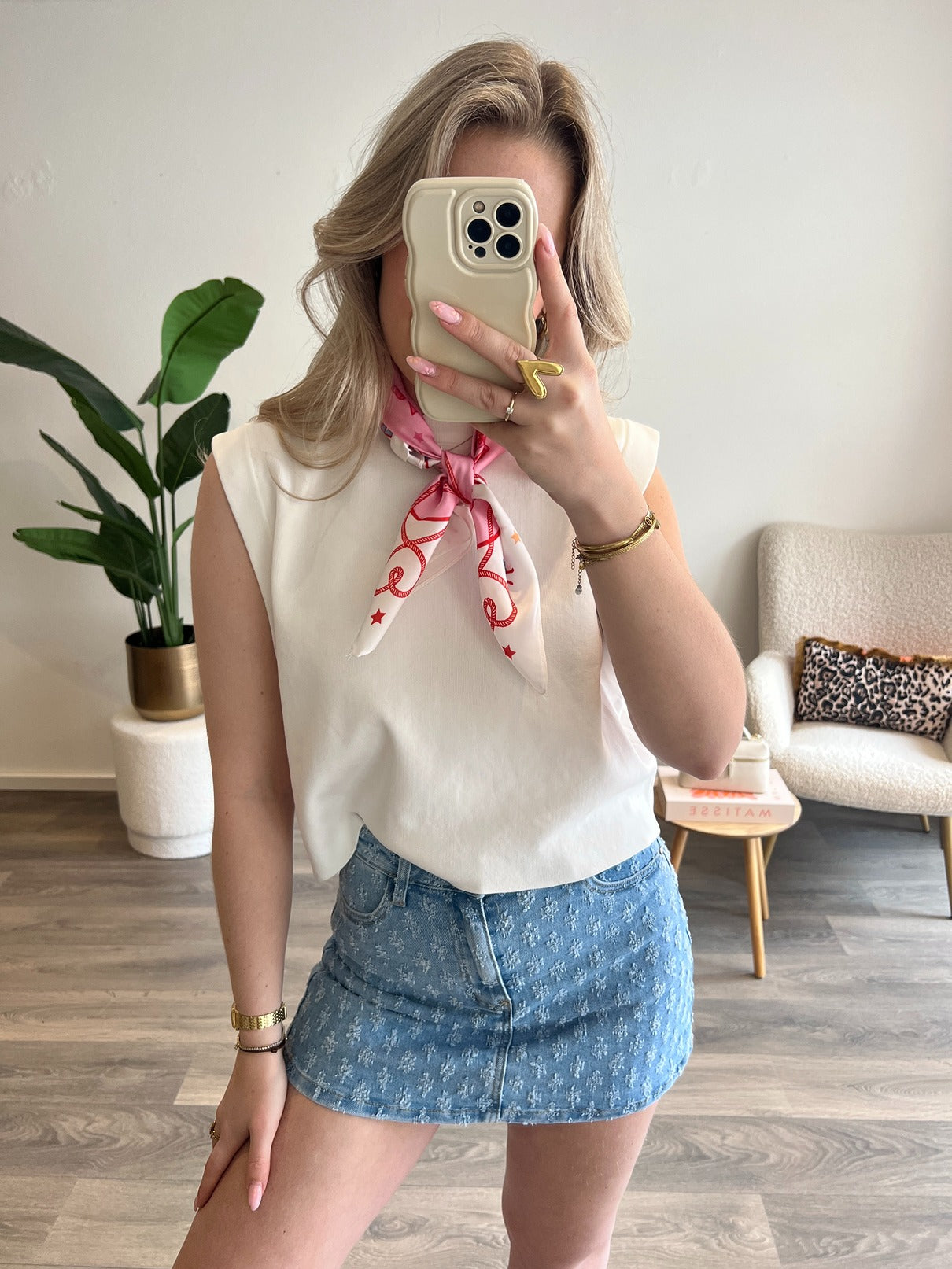 Denim Skort 3059 | Blauw