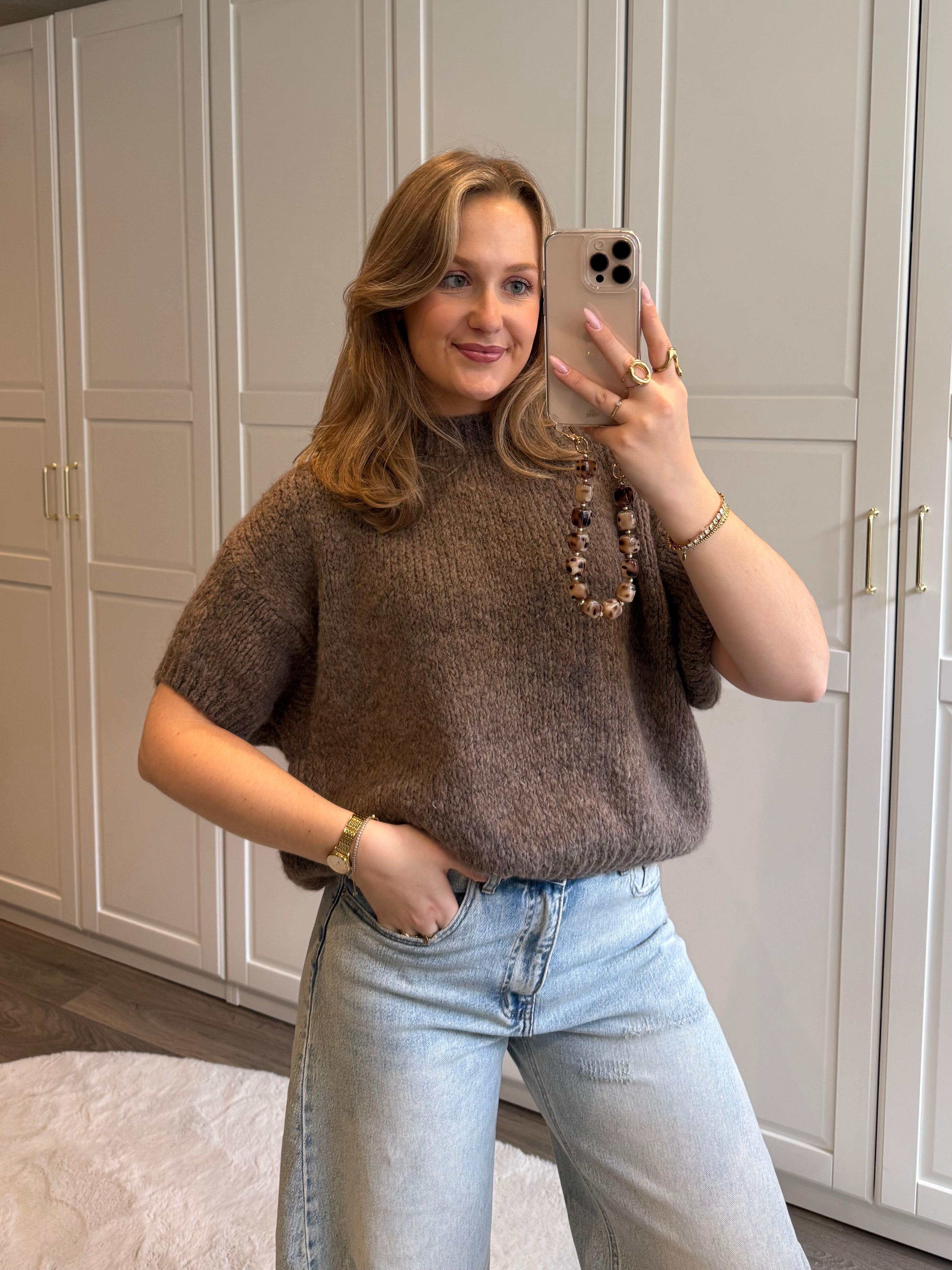 Trui Annabel | Taupe