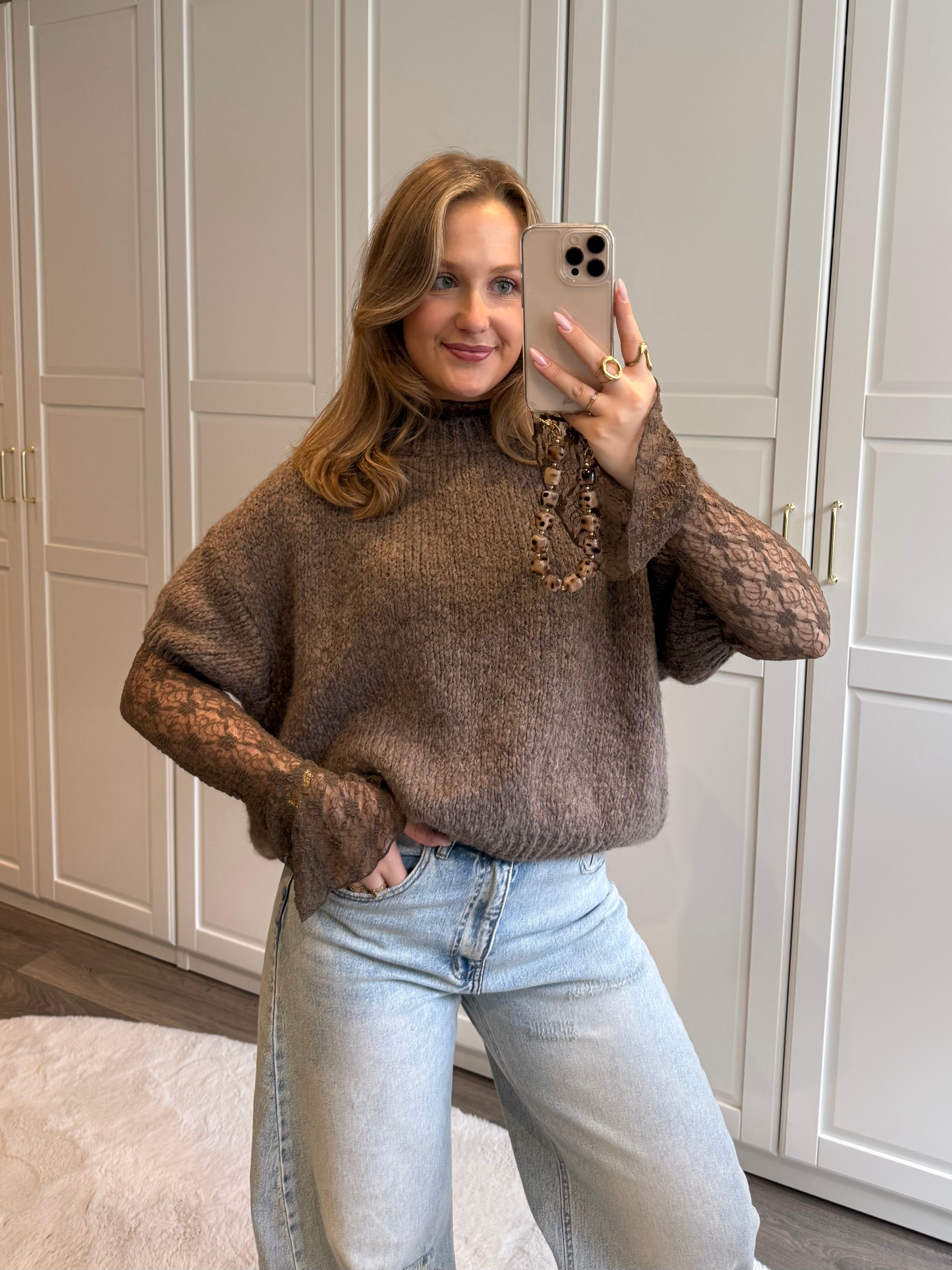 Trui Annabel | Taupe
