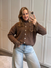 Lace Top Kaya | Taupe