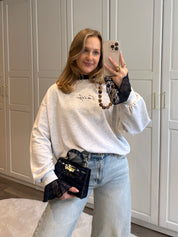 Sweater Cote d'Azur | Grijs