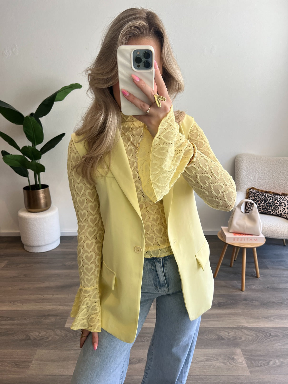 Gilet Livia | Geel