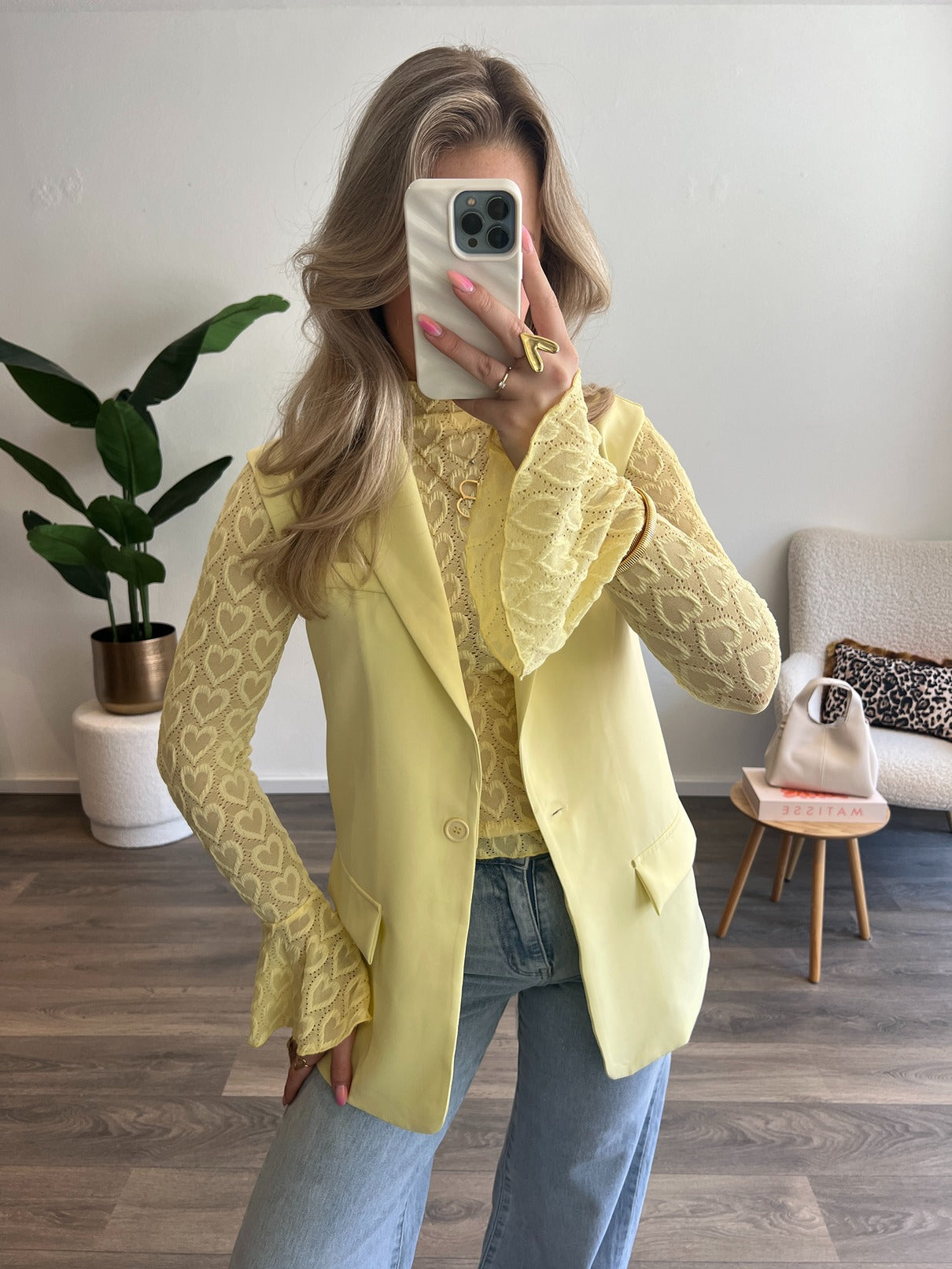 Gilet Livia | Geel