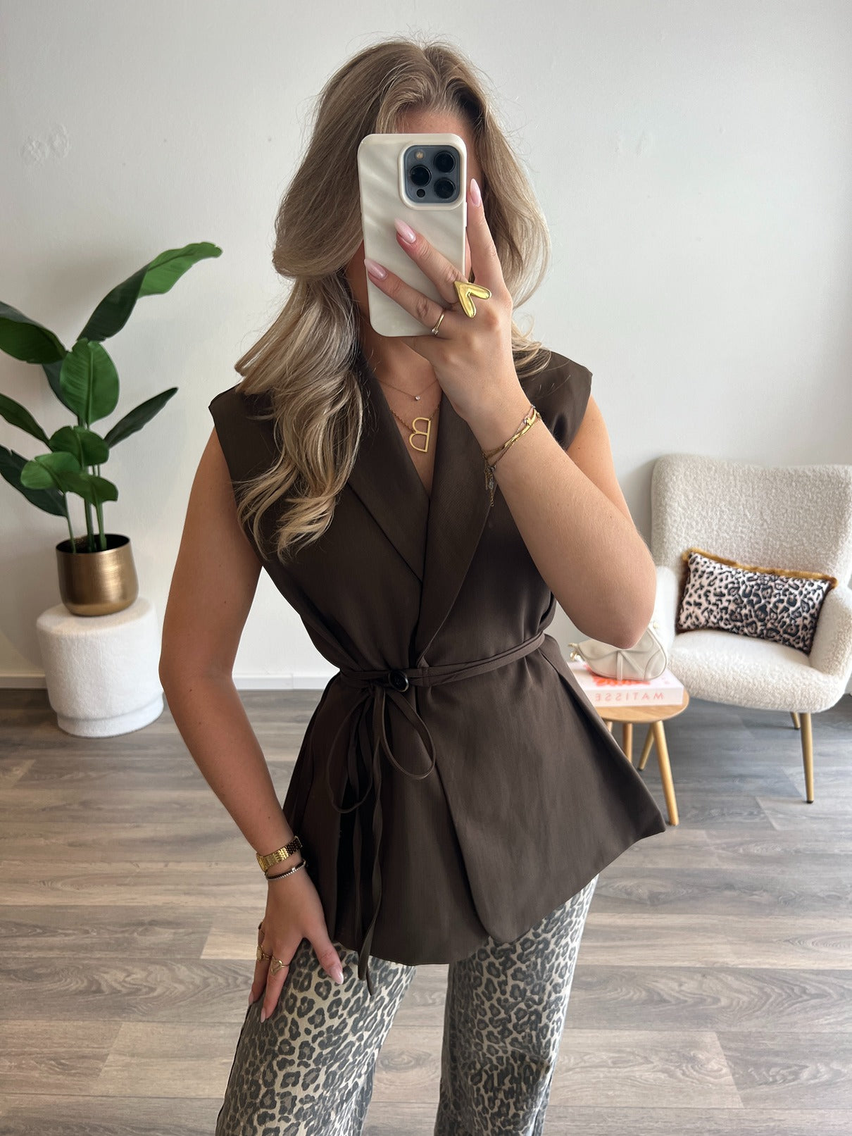 Gilet Tess Fitted | Choco