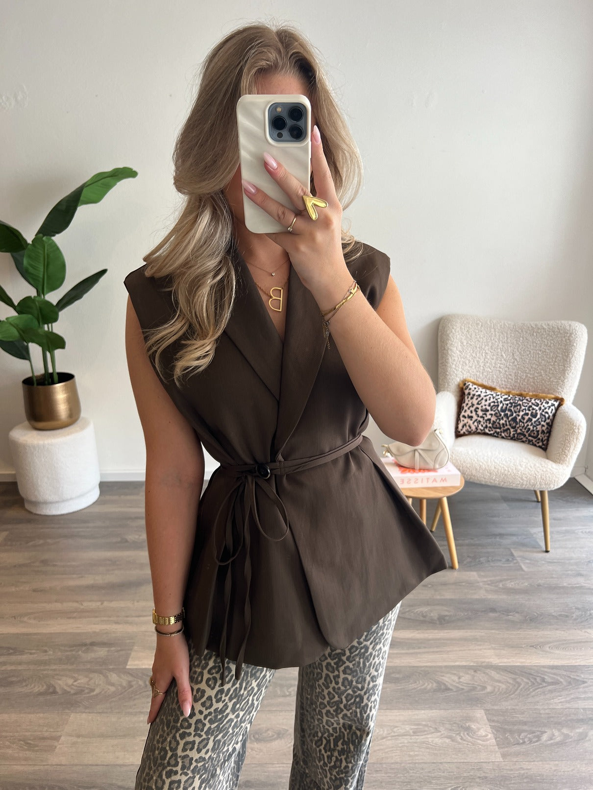 Gilet Tess Fitted | Choco