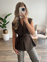 Gilet Tess Fitted | Choco