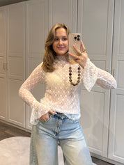 Lace Top Kaya | Wit