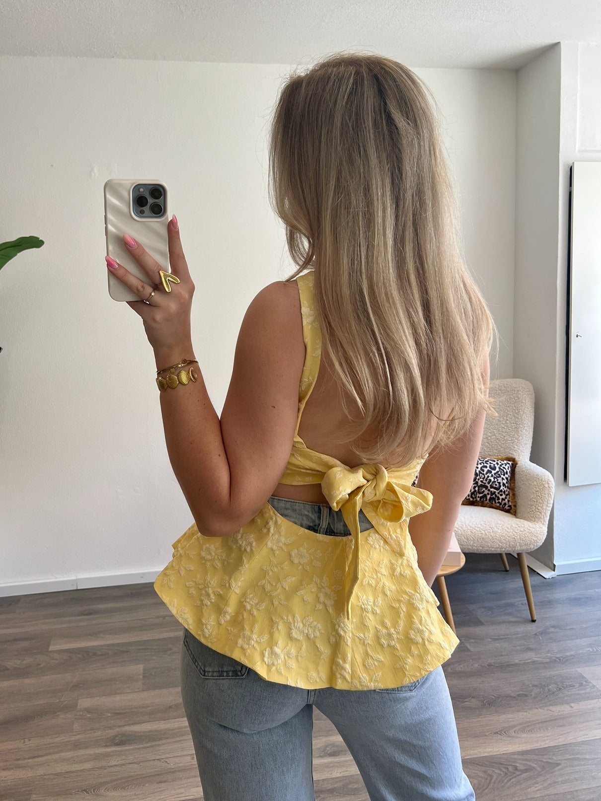 Flower Top Leah | Geel