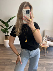 T-Shirt By Swan | Zwart