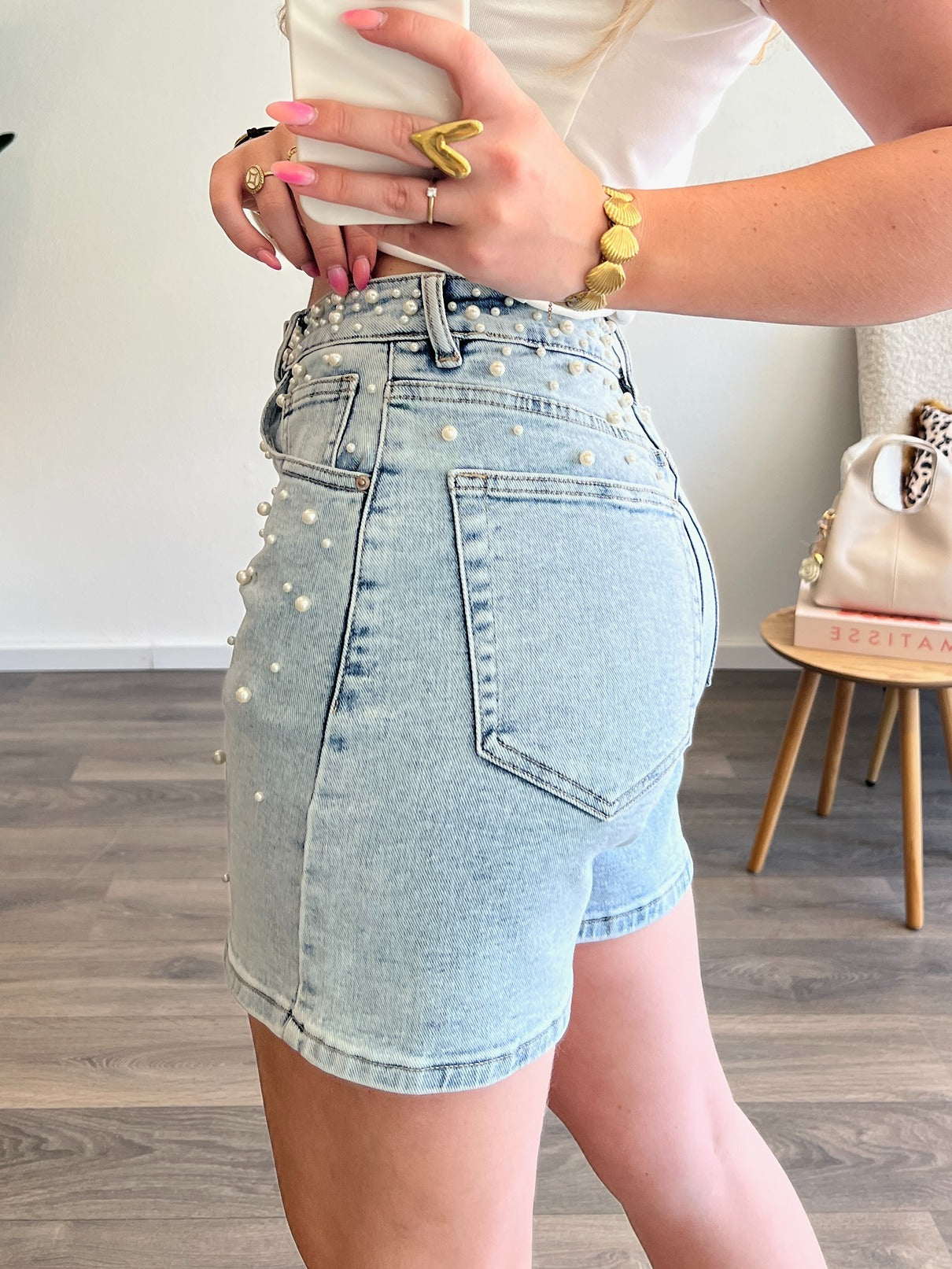 Denim Bermuda Pearl Short