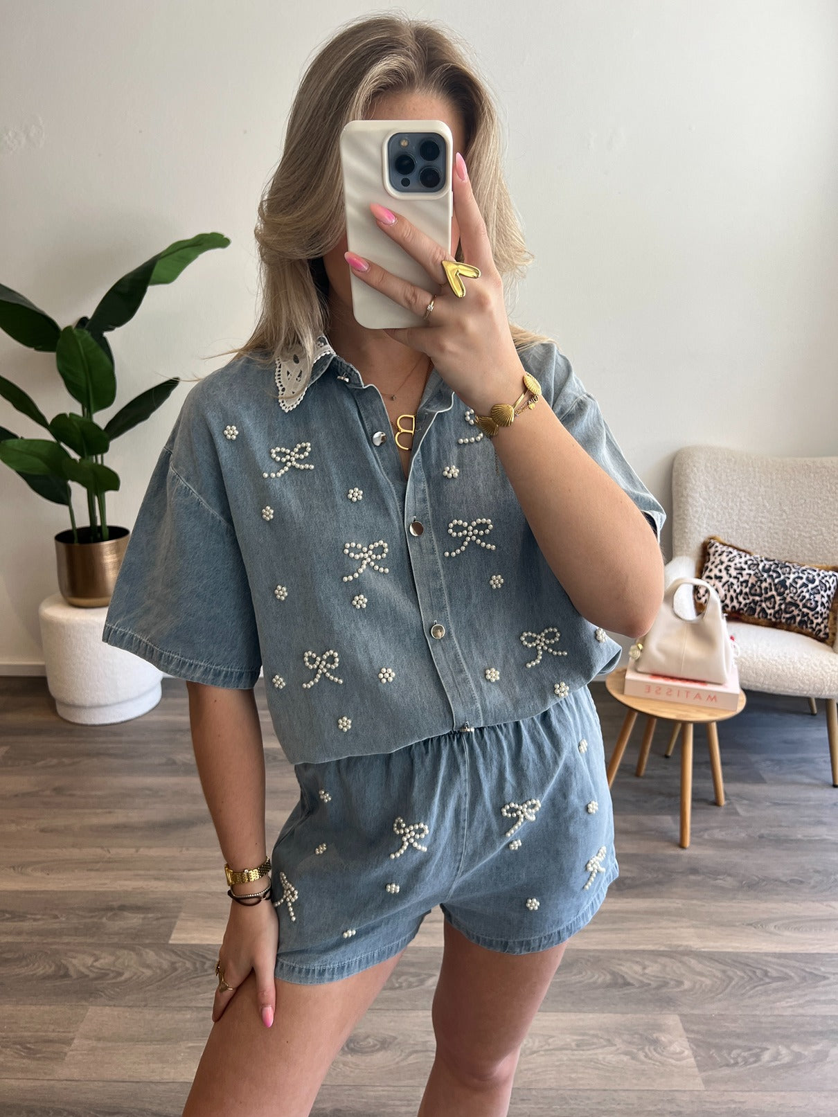 Denim Bow Set Myron