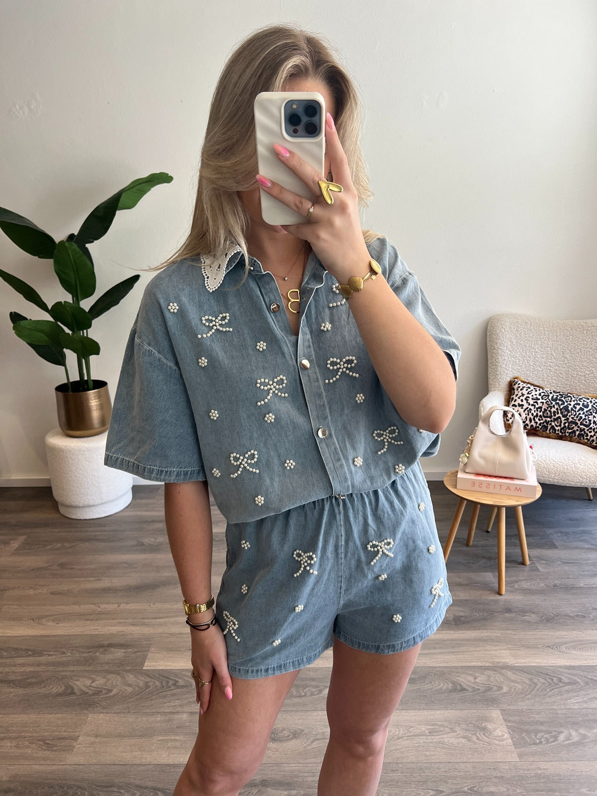 Denim Bow Set Myron