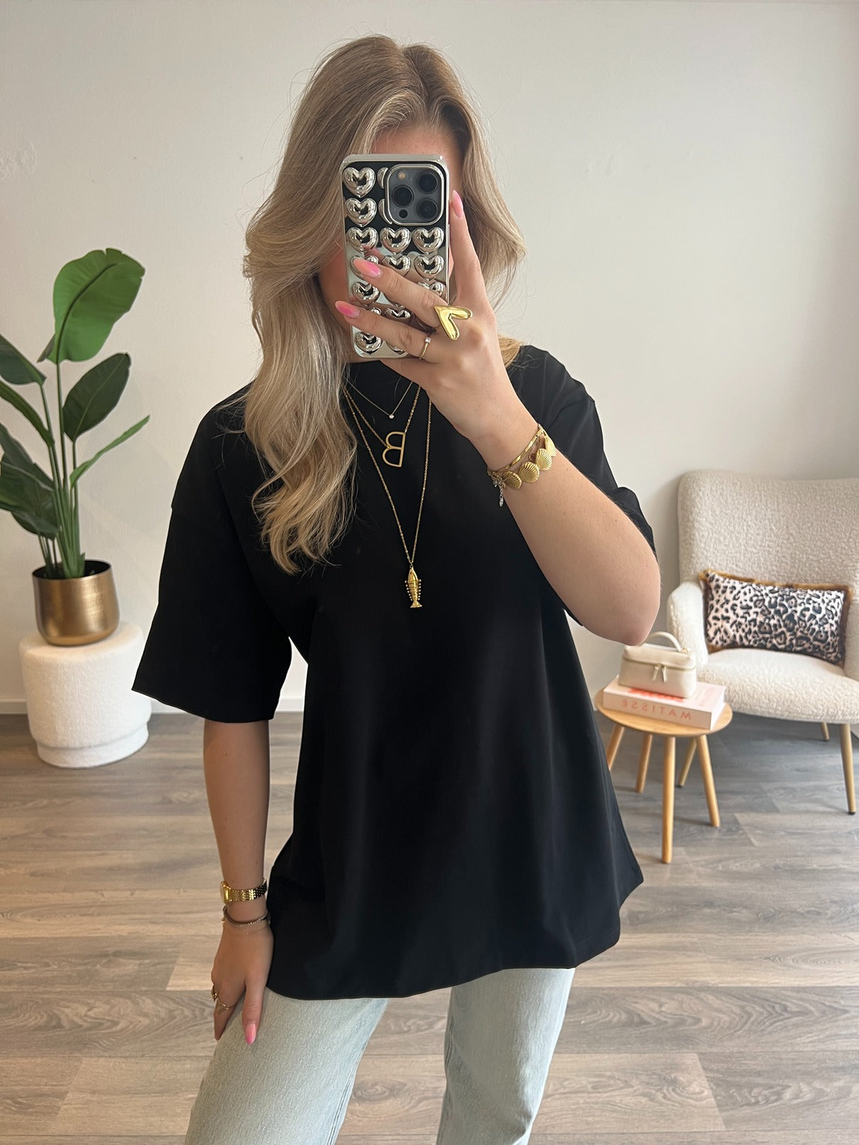 Basic T-shirt Novi | Zwart
