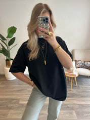 Basic T-shirt Novi | Zwart