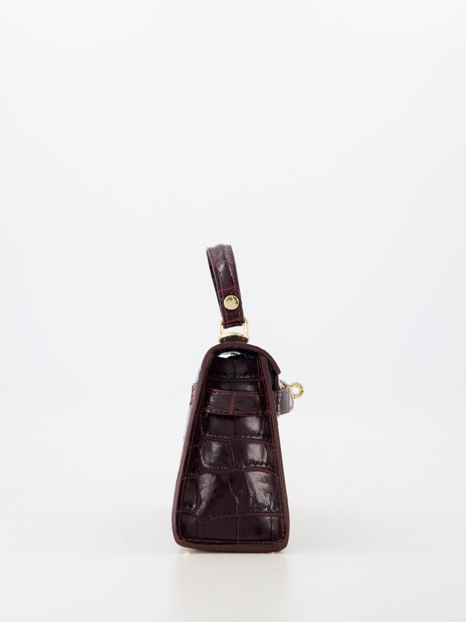 Tas Lore Croco | Bordeaux