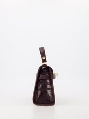 Tas Lore Croco | Bordeaux