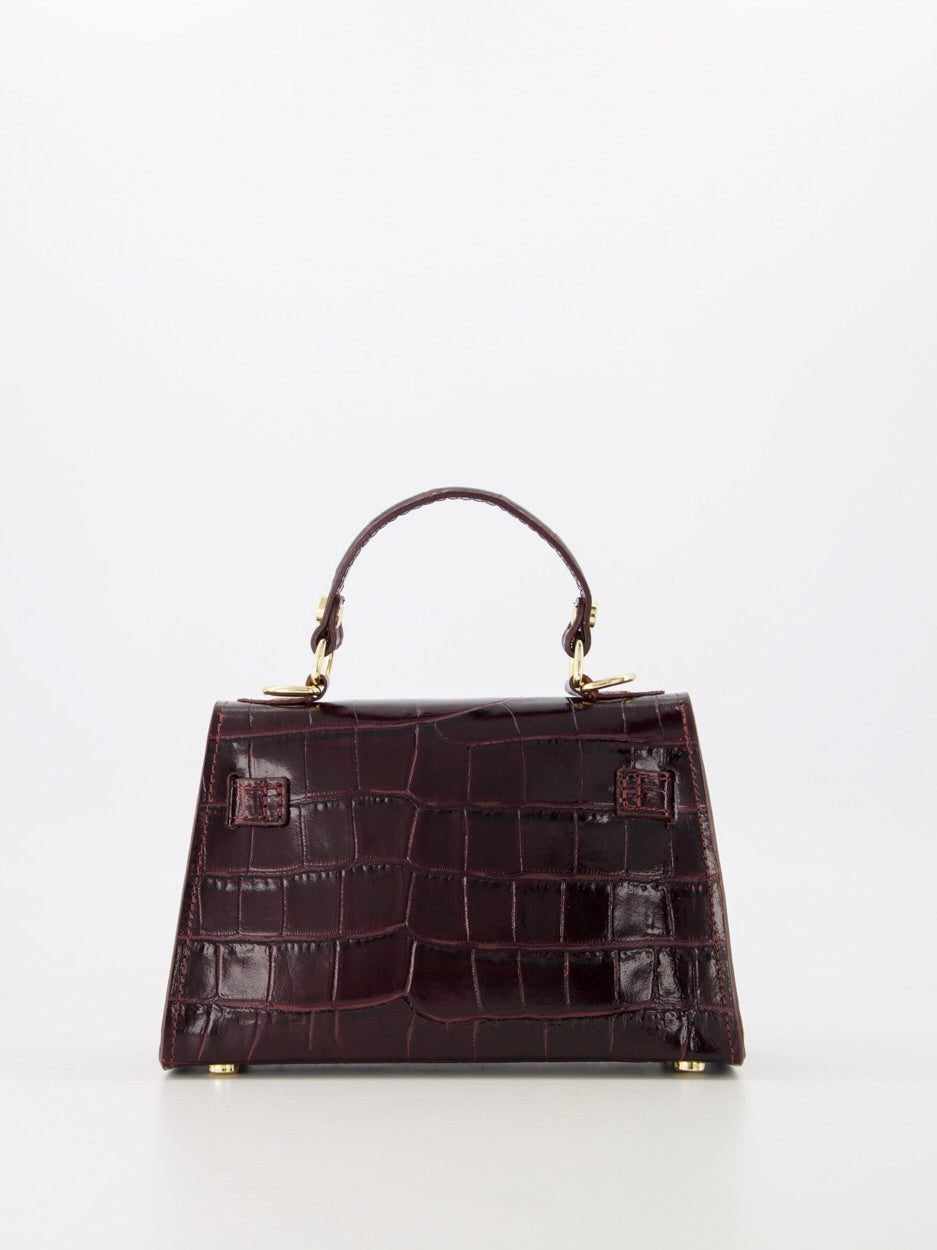 Tas Lore Croco | Bordeaux