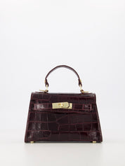Tas Lore Croco | Bordeaux