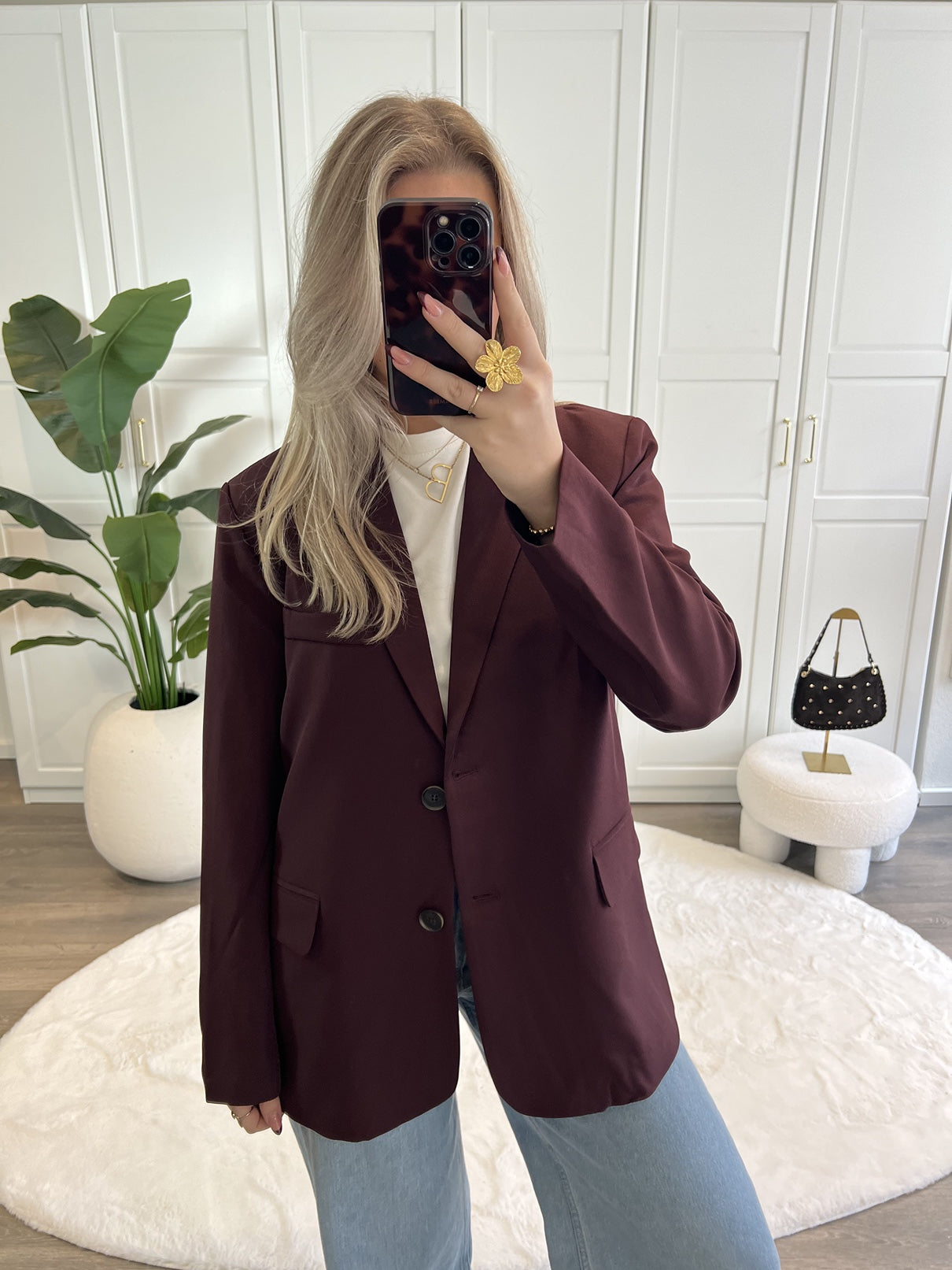 Split Blazer Tess | Bordeaux
