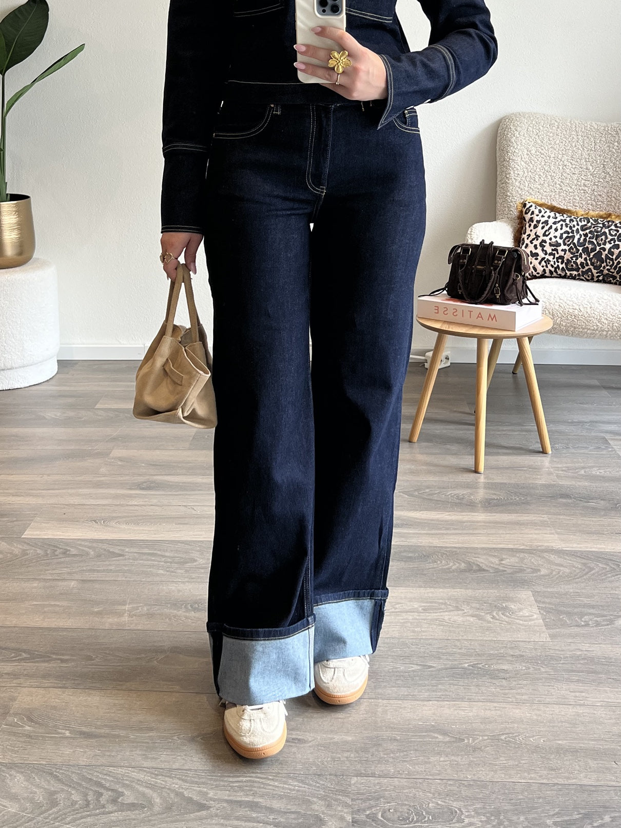 Wide Leg Jeans 3803 | Blauw