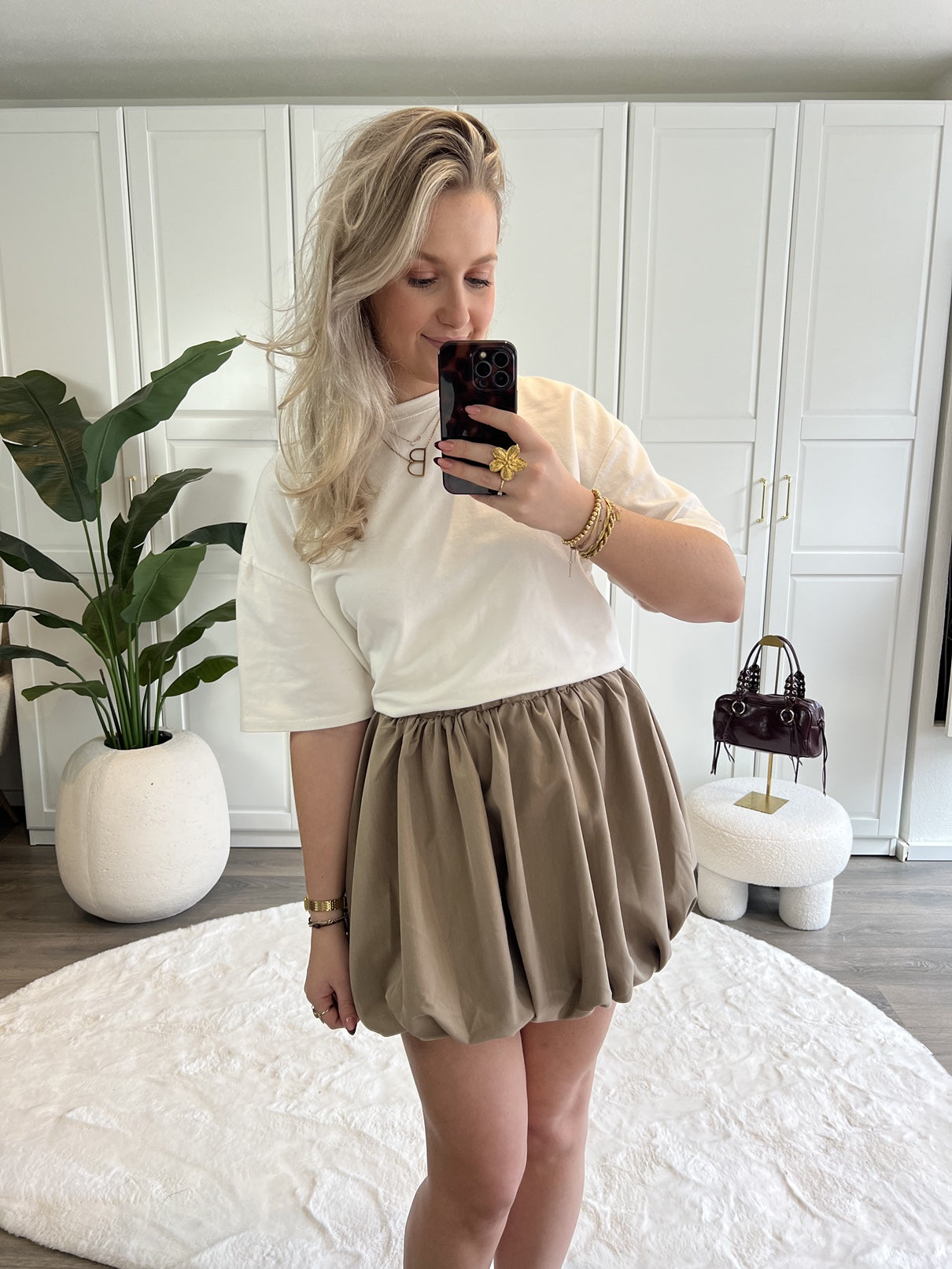 Ballon Rokje Yael | Beige