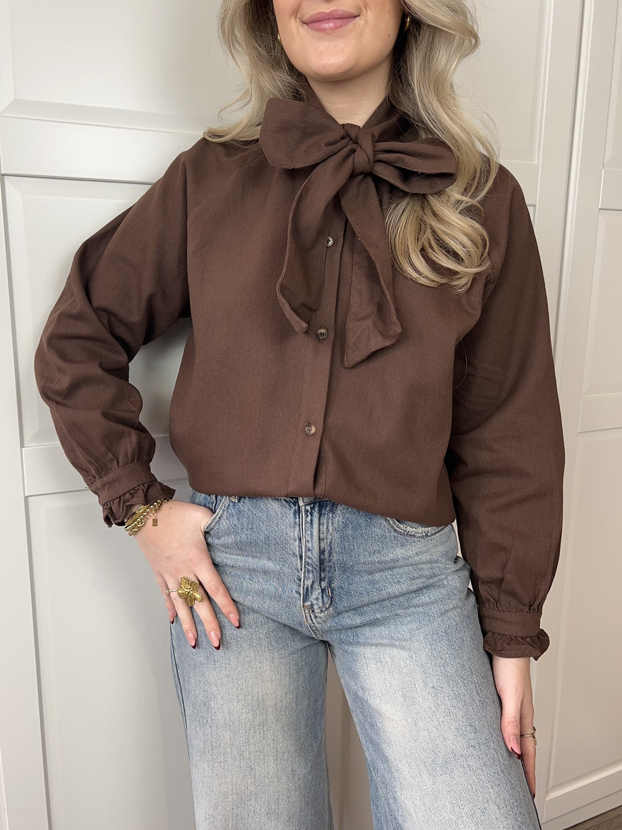 Denim Blouse Bowie | Bruin