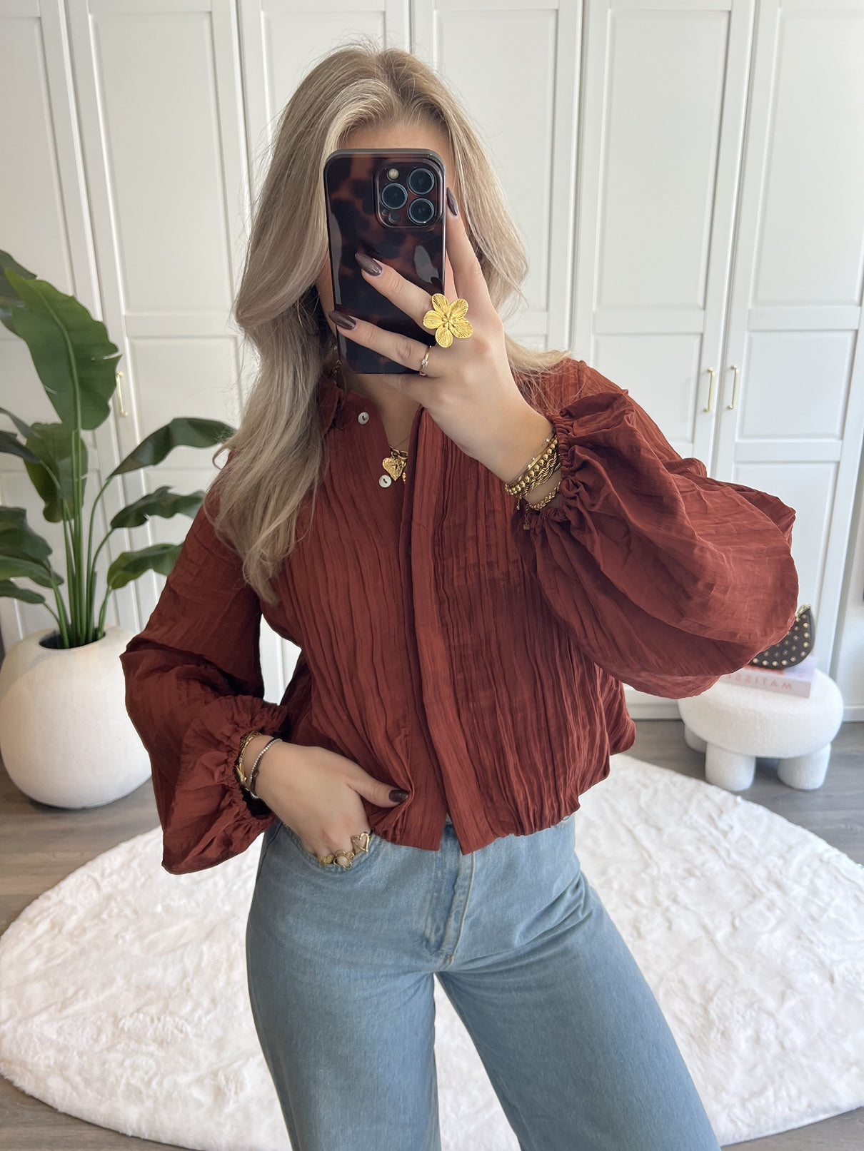 Blouse Ivy | Roest