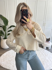 Tweed Top Roos | Ecru