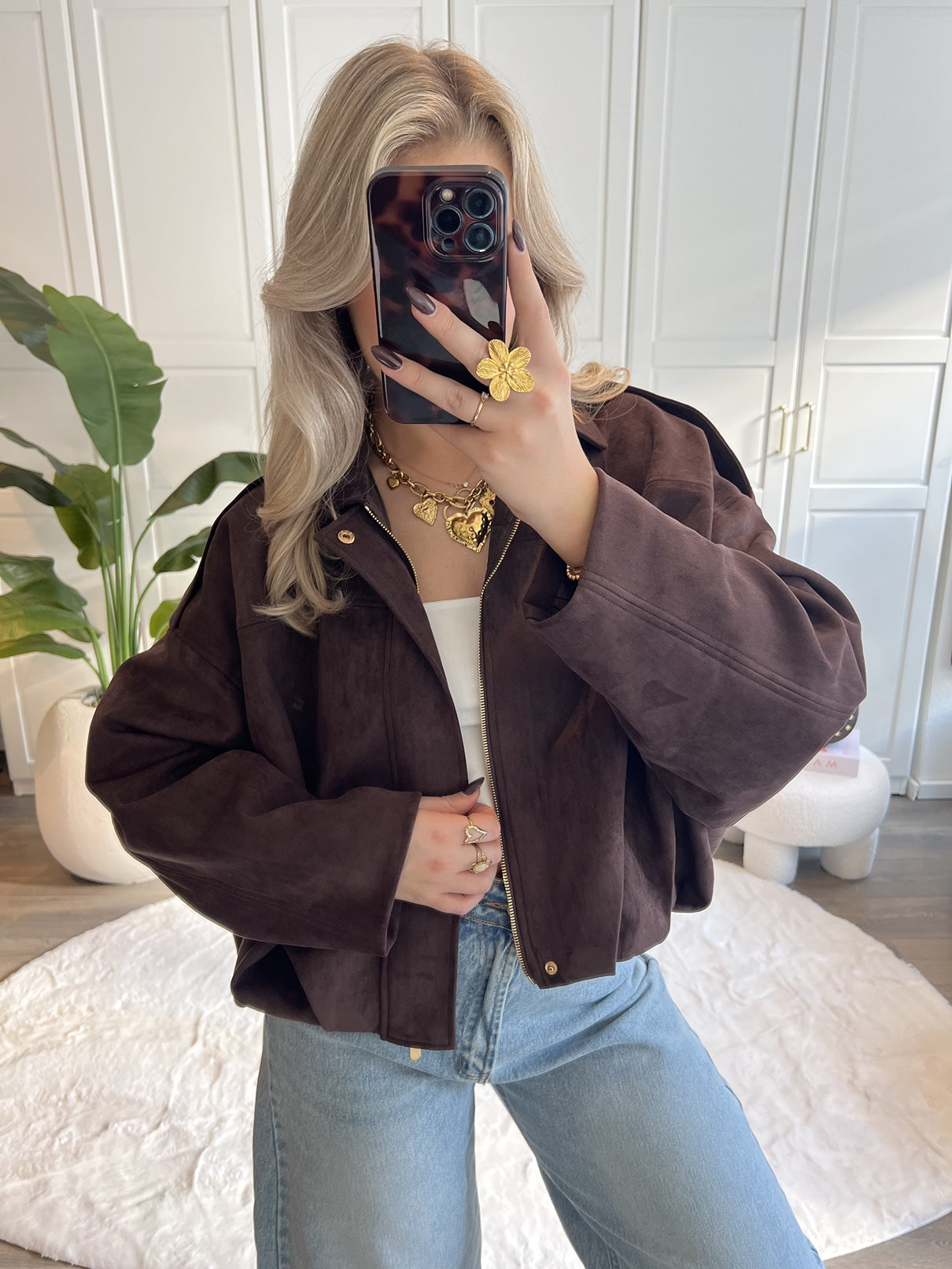 Suede Bomberjas Julie | Choco
