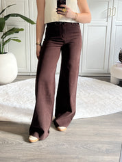 Tall Wide Leg Jeans 9131 | Choco