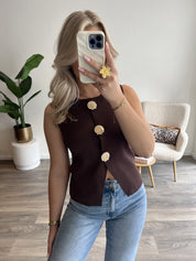 Gilet Luna | Choco
