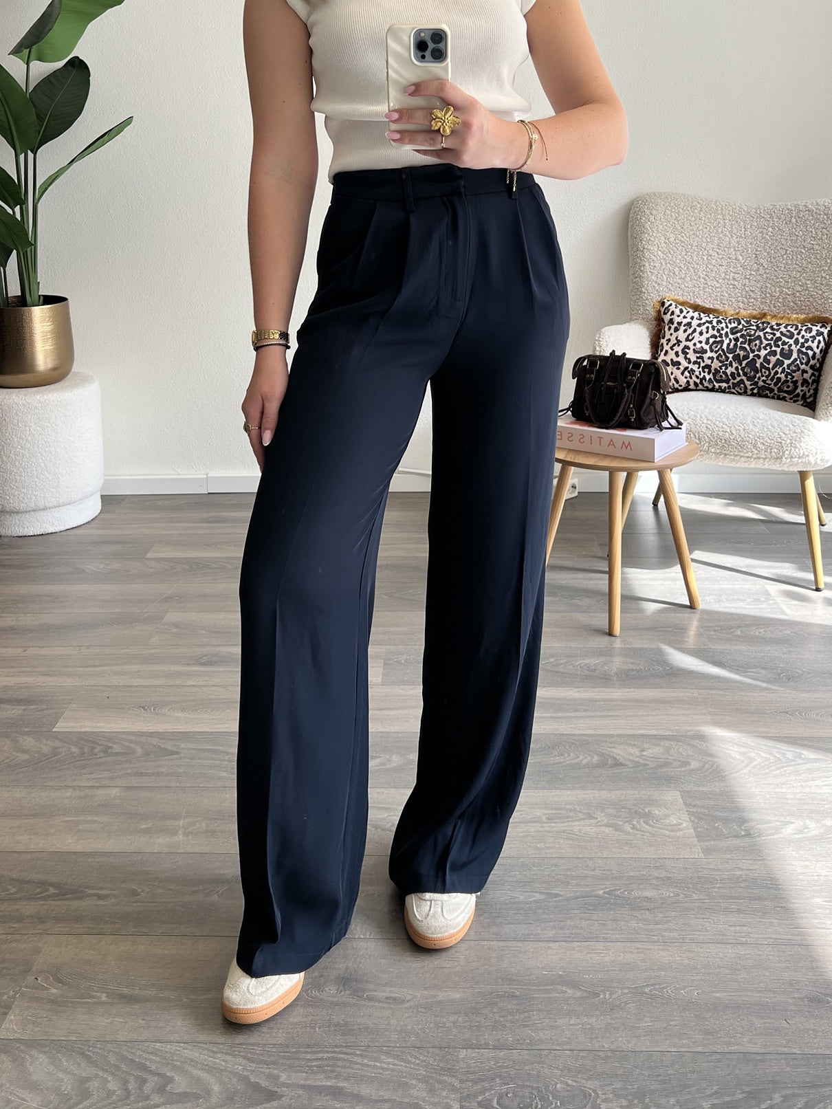 Wide Leg Pantalon Lizzy | Navy