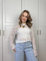 Lace T-shirt Pip | Wit