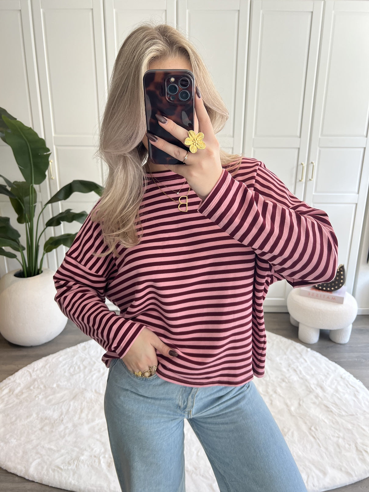 Sweater T-shirt Mila | Roze