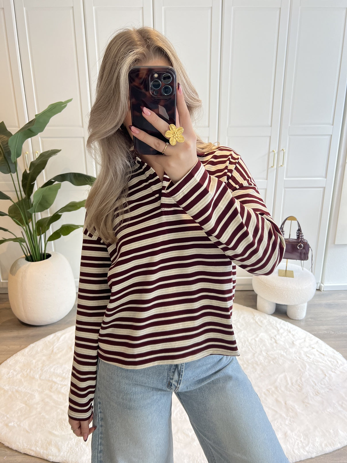 Polo Knit Kiki | Bordeaux