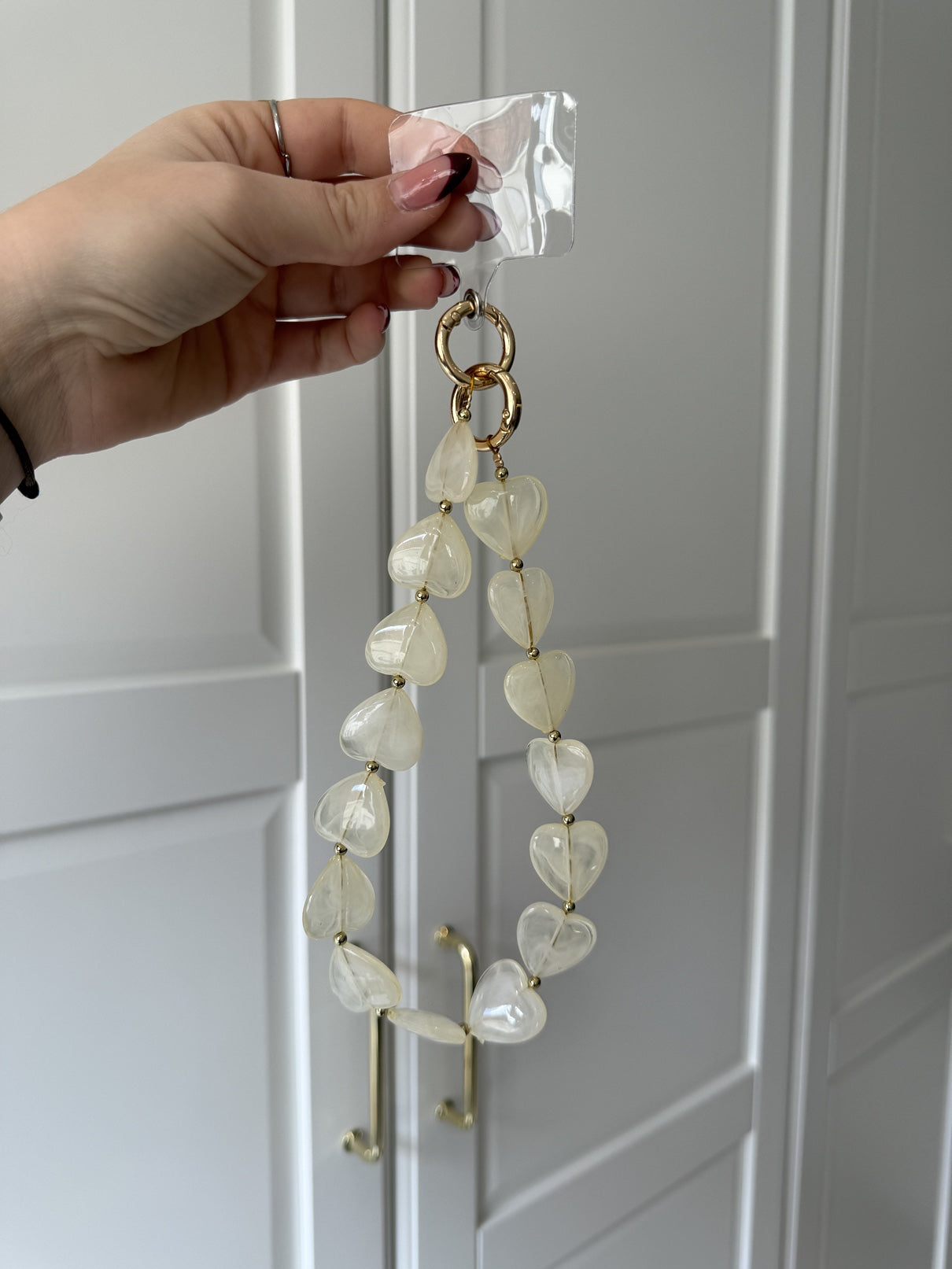 Telefoonkoord Big Heart | Creme