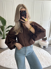 Blouse Roos Longsleeve | Choco