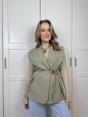 Tailored Gilet Tess | Pistache