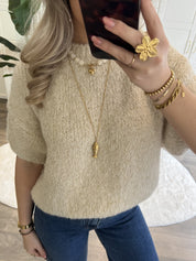 Trui Bella Glitter | Ecru