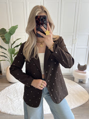 Stud Blazer Sammy | Choco