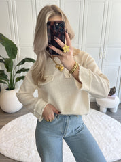 Tweed Top Roos | Ecru